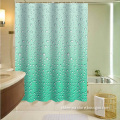 Waterproof Gradient raindrop bathroom shower curtain Bath set